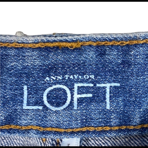 NWT Loft Jeans Modern Flare Ann Taylor Size 25l Long or Size 2 Medium Wash Blue - Picture 7 of 10